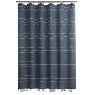 欧式复古双面色织加厚防水防霉涤纶布手工可定做抽纱绣麦凯娜浴帘