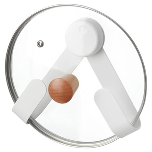 懒角落锅盖架放置器壁挂式厨房锅盖置物架上墙新款收纳放菜板架子