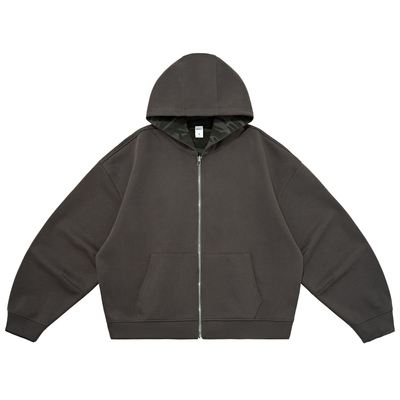 复古迷彩双面穿拉链外套开衫卫衣