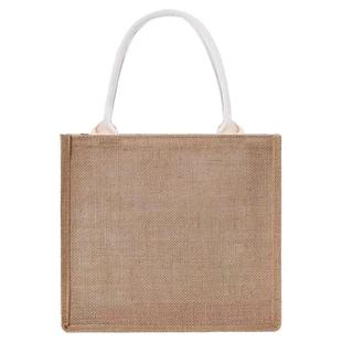 适用无印良品 无印黄麻包 收纳亚麻购物袋环保手提袋 黄麻收纳袋