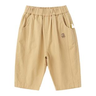 宝宝裤子春秋男童梭织裤春款女童休闲裤春季儿童长裤小童工装裤春