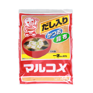 日本进口丸米一休味噌300g日式味噌汤白味增昆布黄豆大酱汤调味料