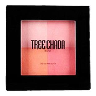 泰国treechada四色格子腮红盘 裸妆防水修容提升气色修饰轮廓可爱
