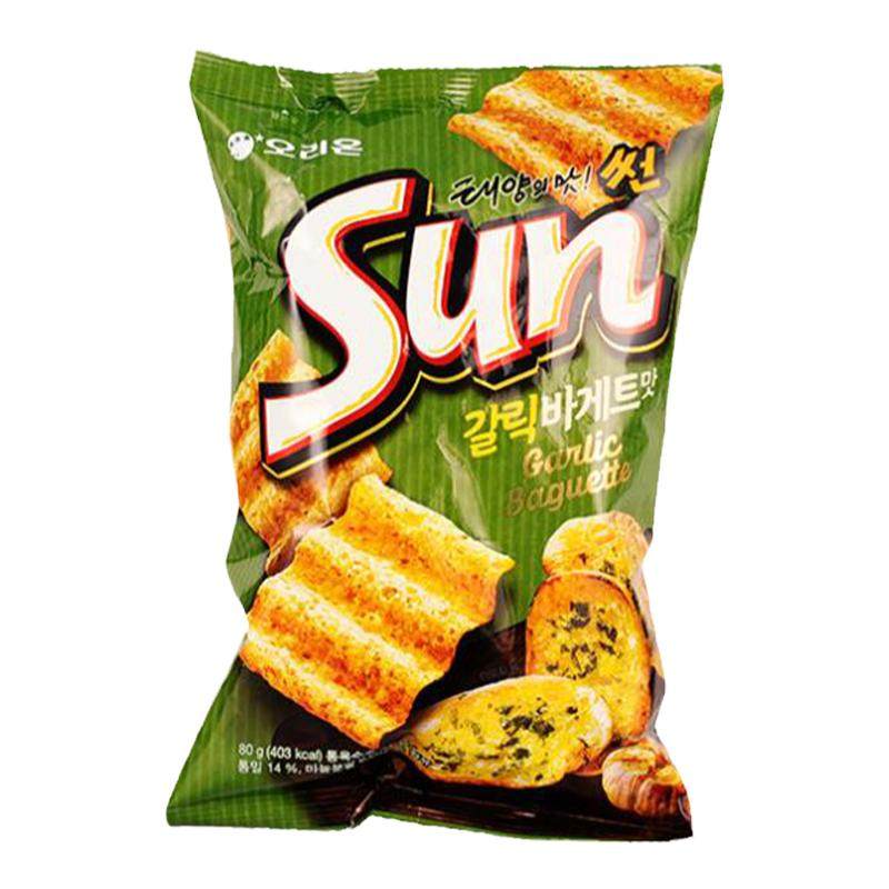 韩国好丽友太阳蒜香味玉米膨化片