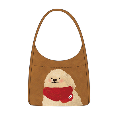 尼睿可爱围脖小狗单肩包