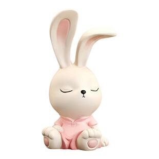 治愈系兔子桌面摆件办公室工位装饰品上班情绪稳定神器生日礼物