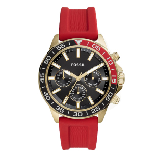 欧美FOSSIL化石手表硅胶三眼星期日历石英男表BQ2501BQ2498BQ2499