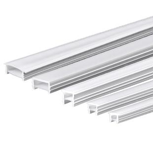 led免穿柔性硅胶灯带盖板暗装嵌入式线形灯槽可弯曲开口式面罩