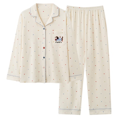 都市丽人纯棉女士长袖睡衣春秋款