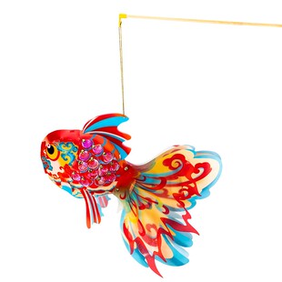 马年非遗幼儿园小学灯笼手工diy儿童手提锦鲤鱼灯材料包防水花灯