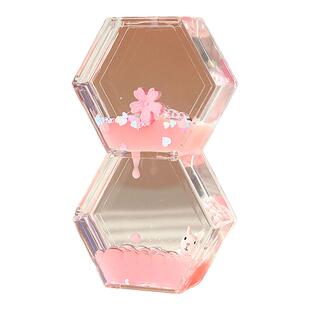 可爱樱花治愈解压工位情绪稳定神器油漏沙漏创意摆件六一儿童礼物