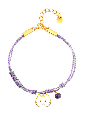 THISNESS纯银猫咪情侣手链