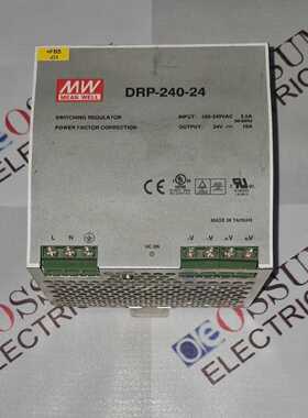 MEANWELLDRP24024电源供应输入100240VAC输出24VDC10AMP快速发货