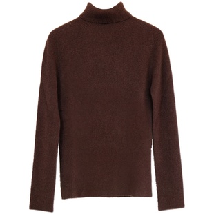 不蔓不枝【甜糯米】山羊绒多色高领毛衣修身百搭针织打底衫日常秋