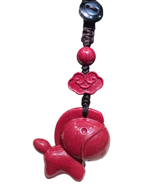 灵隐紫金砂生肖马吊坠男女项链儿童挂件保真天然朱砂吉祥物护身符