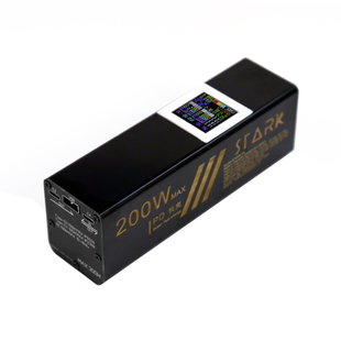 200W大功率双向快充户外移动电源高清IPS屏幕全协议充电宝便携