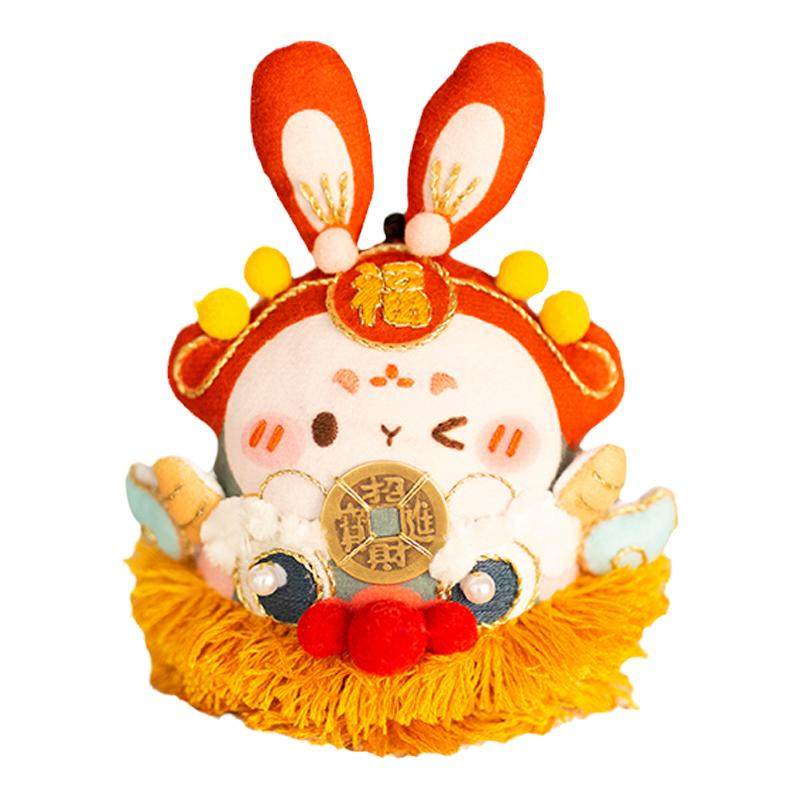 哈尼手工刺绣diy瑞兽兔子香囊