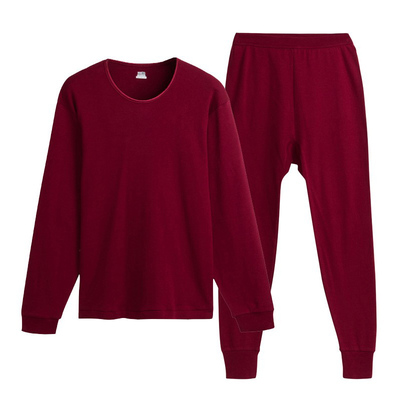 三枪圆领宽松大码女纯棉内衣套装