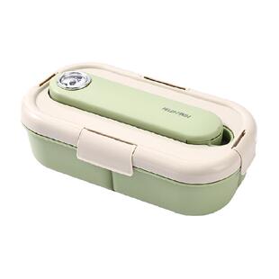 沃德百惠饭盒学生上班族分格便当带餐具勺筷餐盘餐盒可微波炉加热