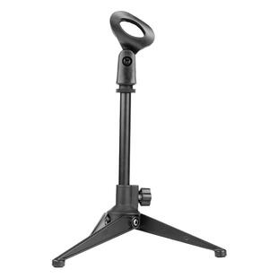 芯鲜TP41麦克风直播支架桌面台式话筒架子小奶瓶电容麦克风架手持便携多功能三角支撑架立式话筒伸缩支架底座