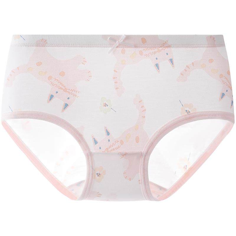 YEEHOO/英氏女童内裤A类莫代尔抑菌三角裤中大童短裤2026夏季新款