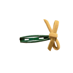 秋冬新款丝绒蝴蝶结侧边夹bb夹额前碎发整理发夹刘海夹发饰发卡女