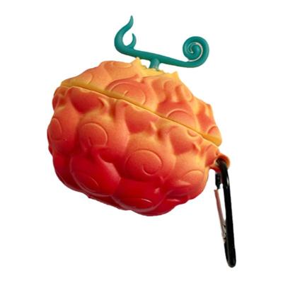 海贼王恶魔果实适用苹果蓝牙耳机保护套airpodspro2保护壳airpods4无线ipod盒二三代硅胶耳机套airpod耳机壳