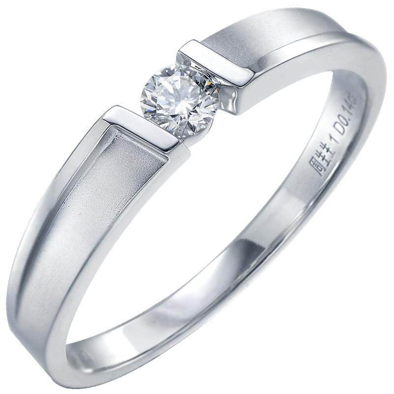 周生生金钻石戒指情侣结婚