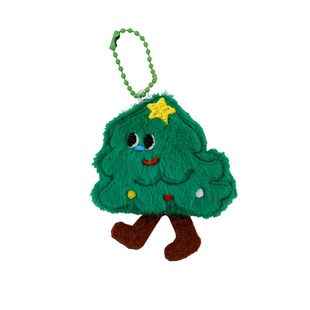 圣诞节毛绒钥匙扣可爱圣诞老人包包装饰挂件少女心圣诞公仔小礼品