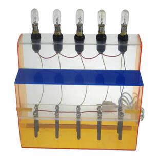 电解质溶液导电演示器 J26010二极管显示石墨电极物质导电性弱电强电原电池化学实验器材初中高中学教学仪器
