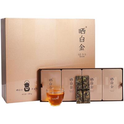 品品香晒白金1231贡眉饼礼盒