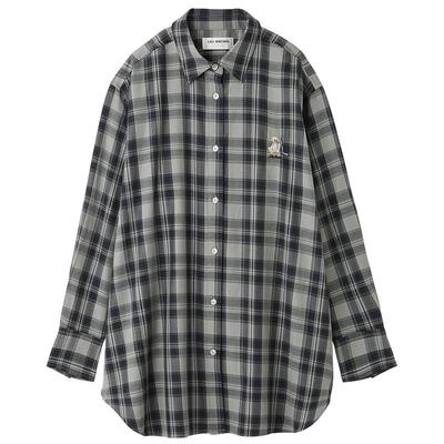 LILYBROWN棉质格纹长袖衬衫