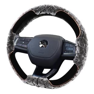 东风标致408 308 3008 508l 301标志307 2008方向盘套冬季短毛绒