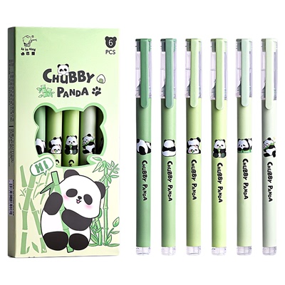 熊猫胖达直液式走珠笔小学生用