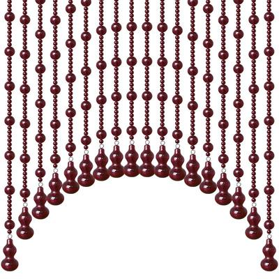 全桃木珠帘新中式门帘吊饰隔断帘