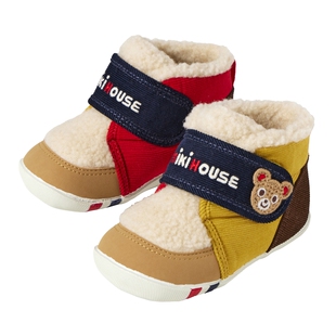 MIKIHOUSE日本制学步棉鞋灯芯绒男童棉鞋女童加绒鞋冬季鞋子新品