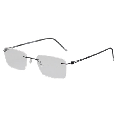 无螺丝眼镜超轻无框纯钛可配近视变色防蓝光斯文眼镜商务休闲5515