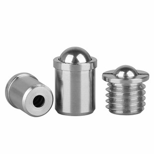 304不锈钢弹簧球头柱塞压入式波珠法兰碰珠定位珠波珠台阶螺丝