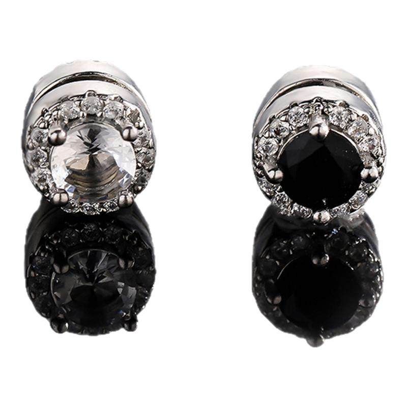 磁吸耳夹男锆石免打孔抗过敏个性轻奢百搭复古无需耳洞耳饰女简约