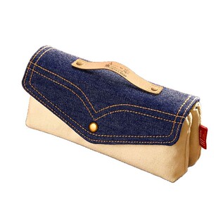 玩物牛仔笔袋设计感小众初中女生2025年新款文具盒大容量简约复古