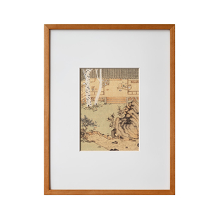 樱桃木F裱画框空框diy定制装裱实木国画拼图相框照片打印字画挂墙