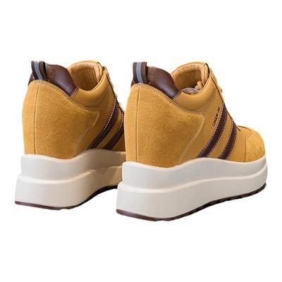 圣恩熙新款内增高10cm真皮松糕鞋