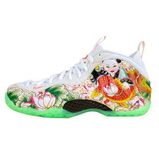 Nike Foamposite One 天津喷2.0 白彩色 复古篮球鞋IR2078-100