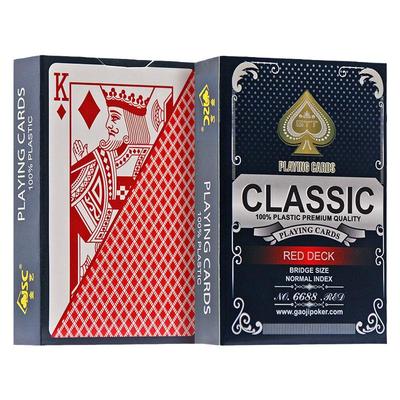 塑料扑克牌金艺梭哈斗地主磨砂