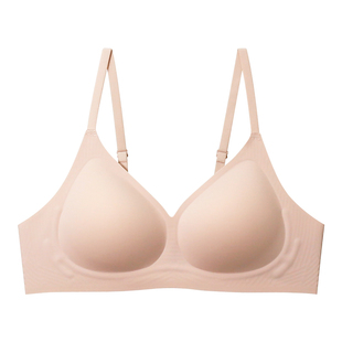 日本无痕内衣女小胸聚拢隐形塑形新款果冻条上托收副乳防下垂文胸