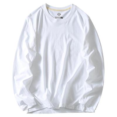 流行纯棉纯色亲肤舒适百搭长袖T