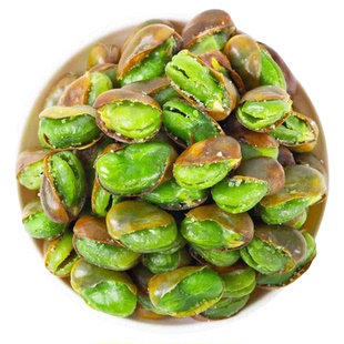 农科院云南保山绿心蚕豆香酥兰花豆下酒菜翡翠绿心豆干货炒货零食