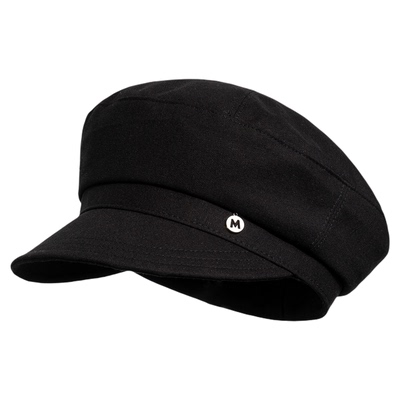 疯帽子亚麻透气显脸小报童帽