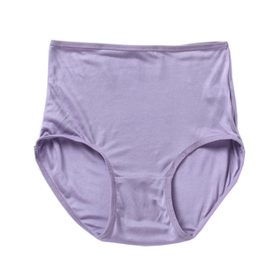 真丝内裤女 高腰桑蚕丝短裤超薄透气丝绸女士无痕三角裤大码胖MM