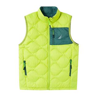 诺帝卡儿童羽绒马甲鹅绒背心校服内搭外穿户外轻薄款男女童大童